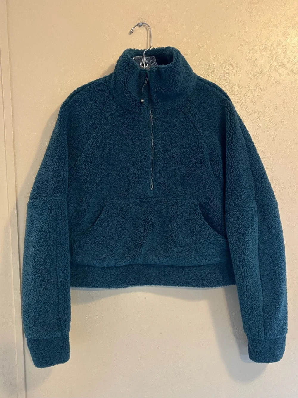 lululemon Scuba Oversized Cropped Fleece Funnel Neck jacket sz XS/S